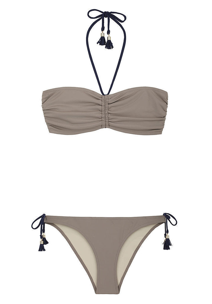 Halter Bandeau Bikini Set