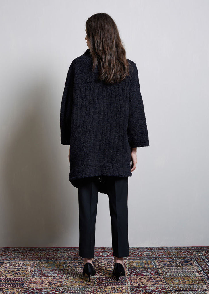 Handknit Ruffle Coat