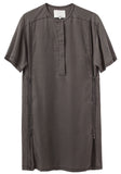 Henley Dress w/ Side Zipper