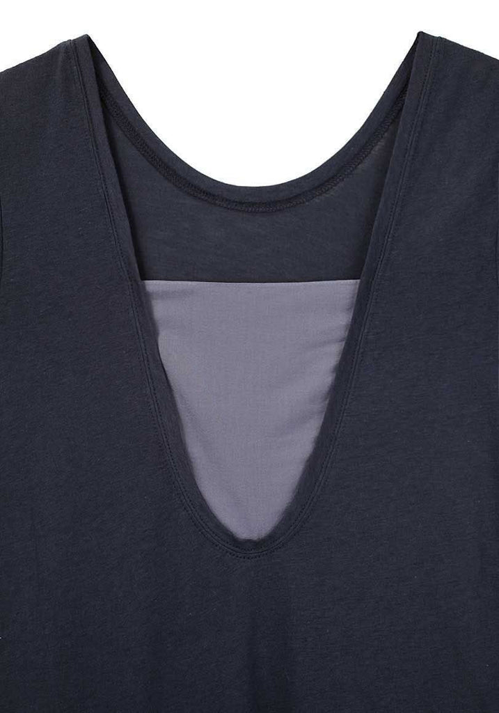 T-Shirt w/ Chiffon Insert