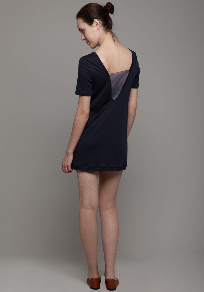 T-Shirt w/ Chiffon Insert