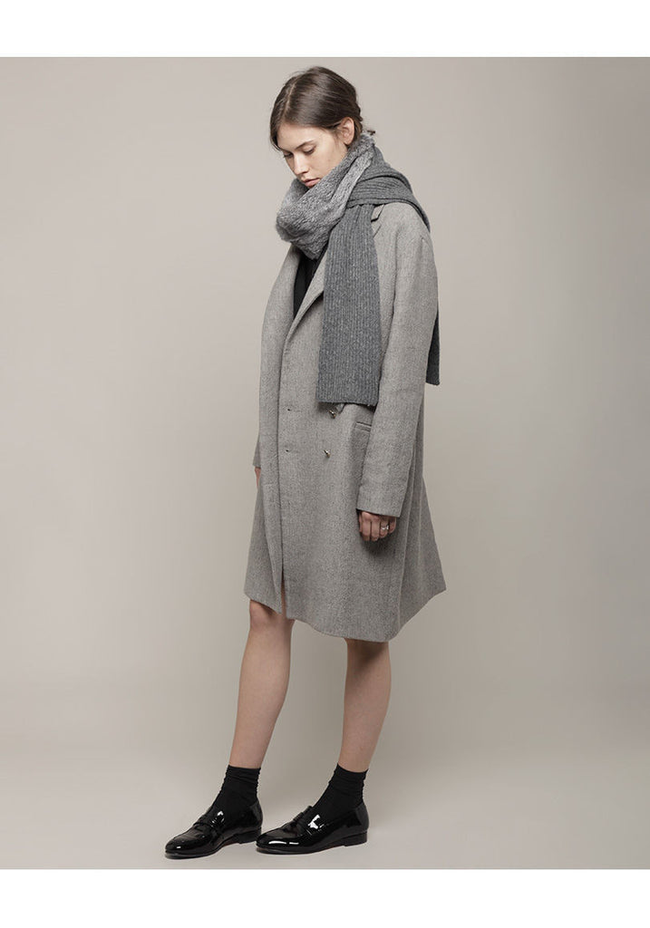 Knitted Rabbit Fur Scarf