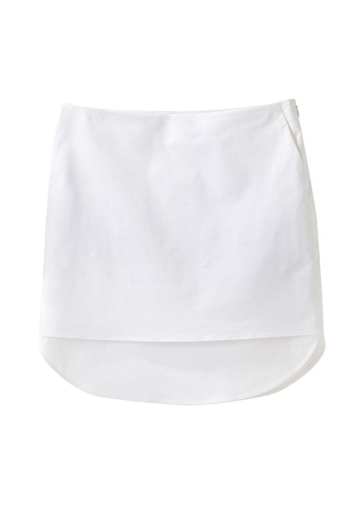 Layered Curved Hem Skirt