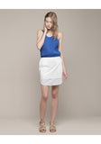 Layered Curved Hem Skirt