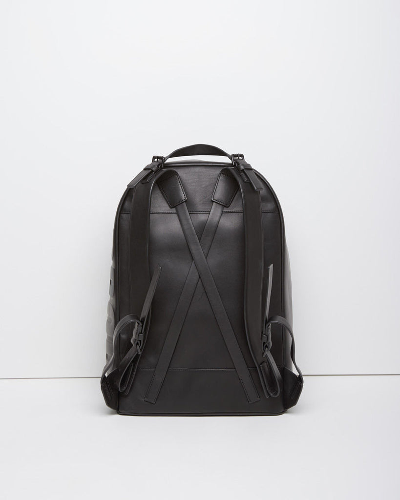 Leather Name Drop Backpack