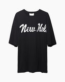 Oversized Foil Print Tee