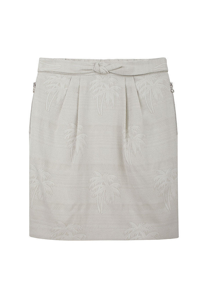 Palm Tree Jacquard Skirt