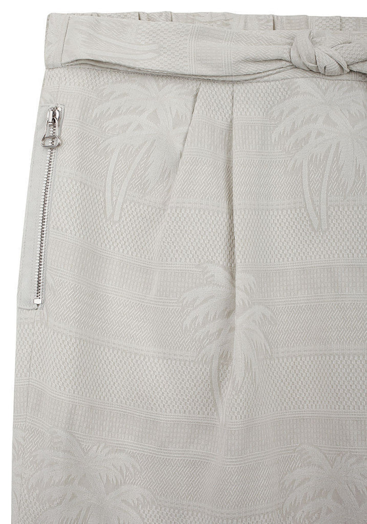 Palm Tree Jacquard Skirt
