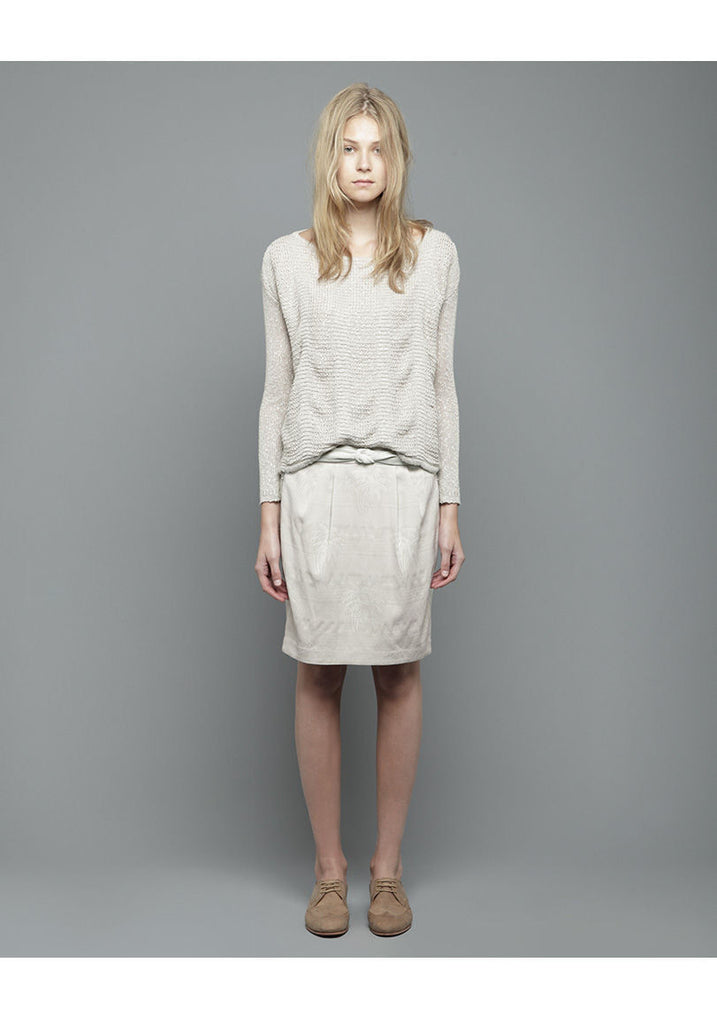 Palm Tree Jacquard Skirt