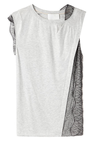 Peek-a-Boo Lace Paneled Top