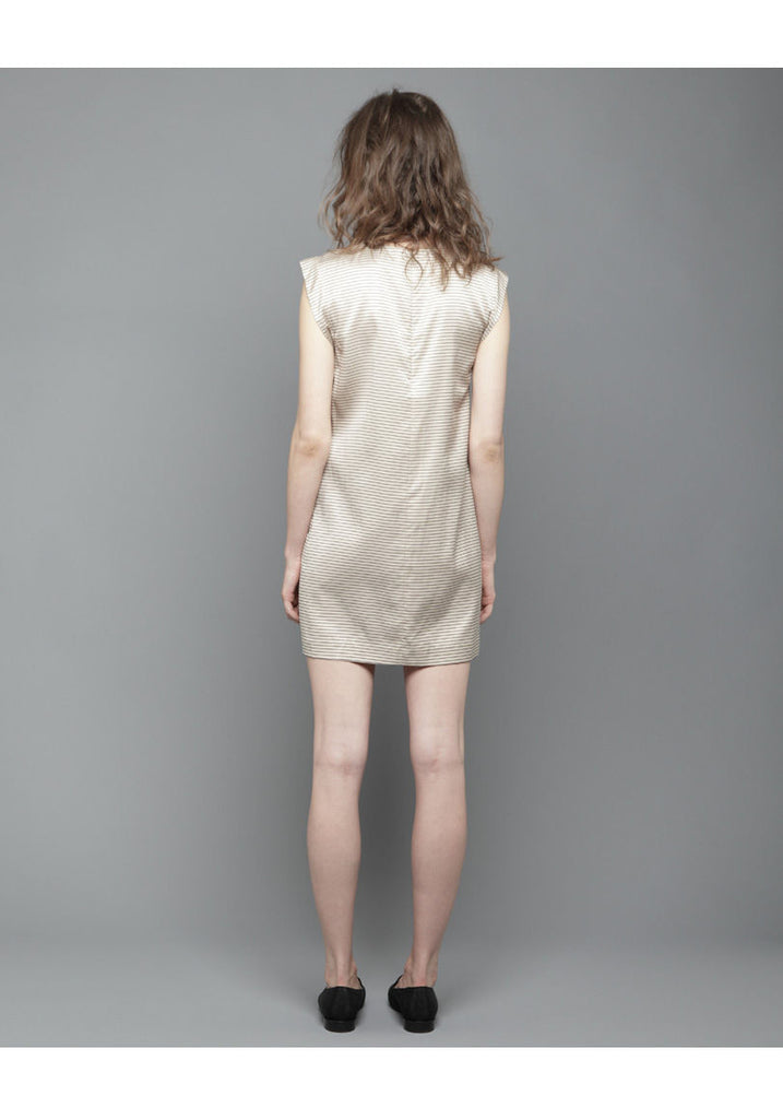 Printed Drape Front Dress