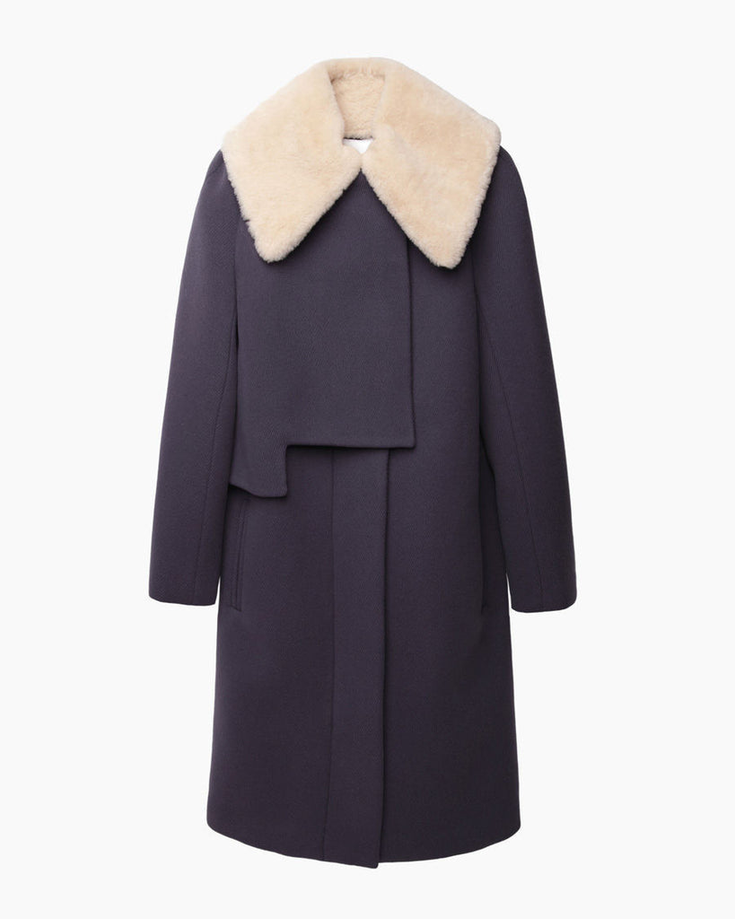 Shearling Collar Transit Curve Coat
