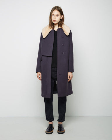 Shearling Collar Transit Curve Coat