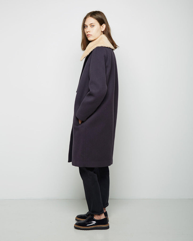 Shearling Collar Transit Curve Coat