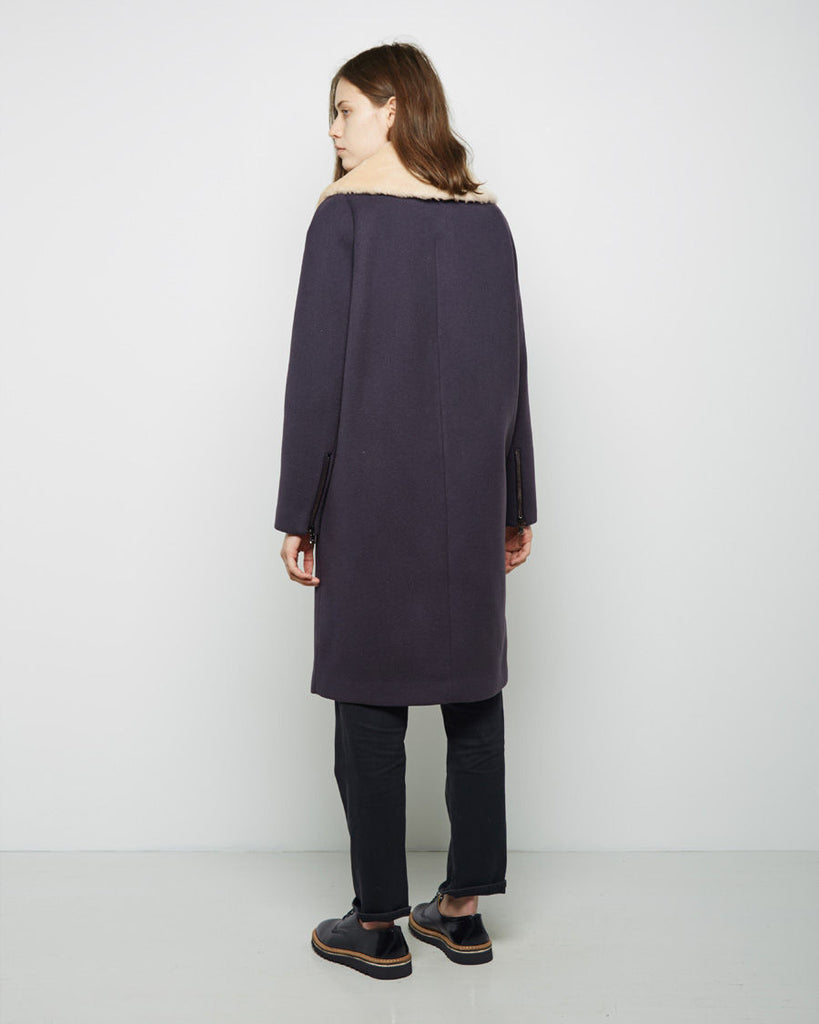 Shearling Collar Transit Curve Coat