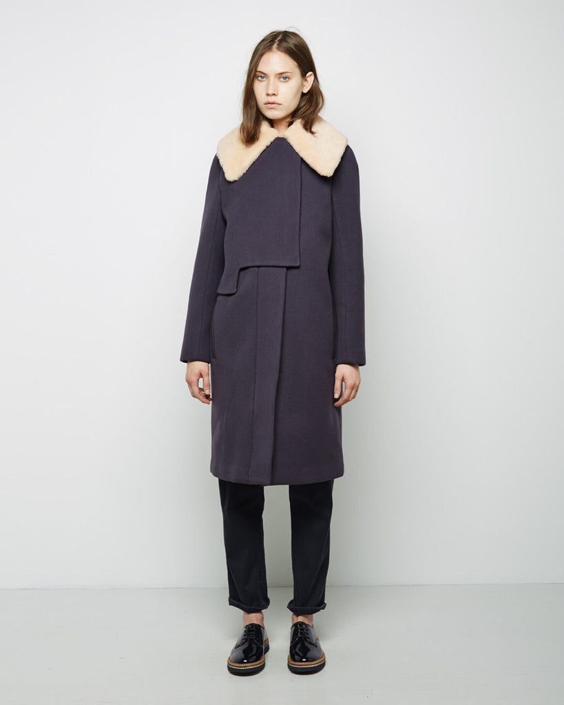 Shearling Collar Transit Curve Coat