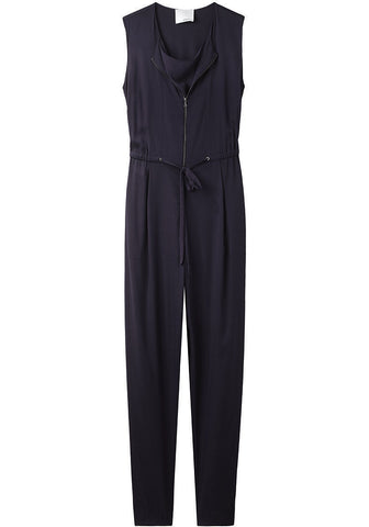 Sleeveless Silk Jumpsuit