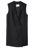 Sleeveless Tuxedo Dress