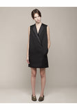 Sleeveless Tuxedo Dress