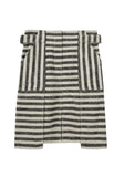 Striped Panel Skirt