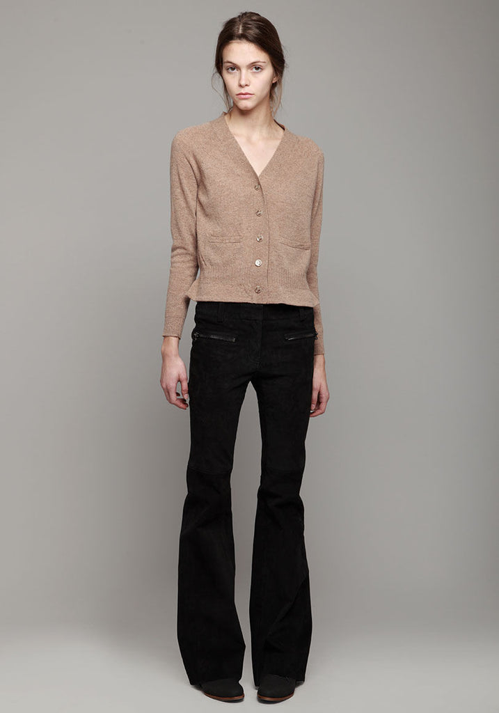 Suede Skinny Super Flared Jeans