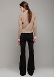Suede Skinny Super Flared Jeans