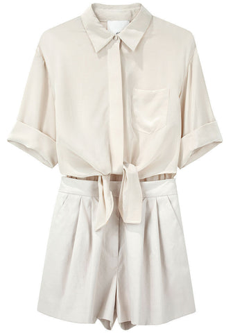 Tie Front Romper