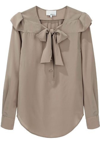 Tie Henley Blouse
