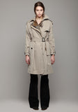 Trench w/ Rabbit Fur Lining