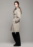 Trench w/ Rabbit Fur Lining
