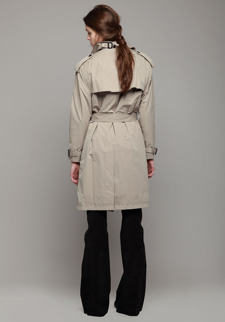 Trench w/ Rabbit Fur Lining