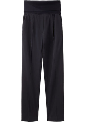 Trouser w/ Foldover Rib Waistband