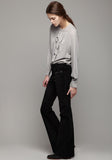 Tuxedo Henley Blouse