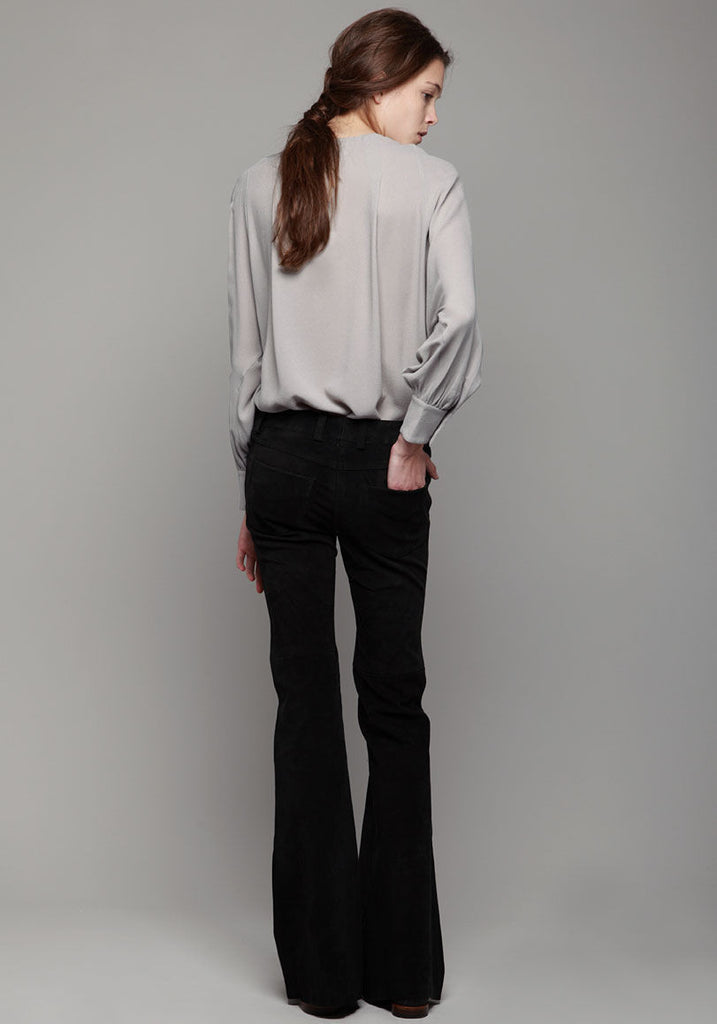 Tuxedo Henley Blouse
