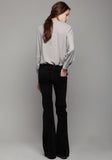 Tuxedo Henley Blouse