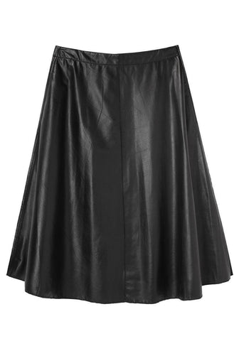 Umbrella Box-Pleat Skirt