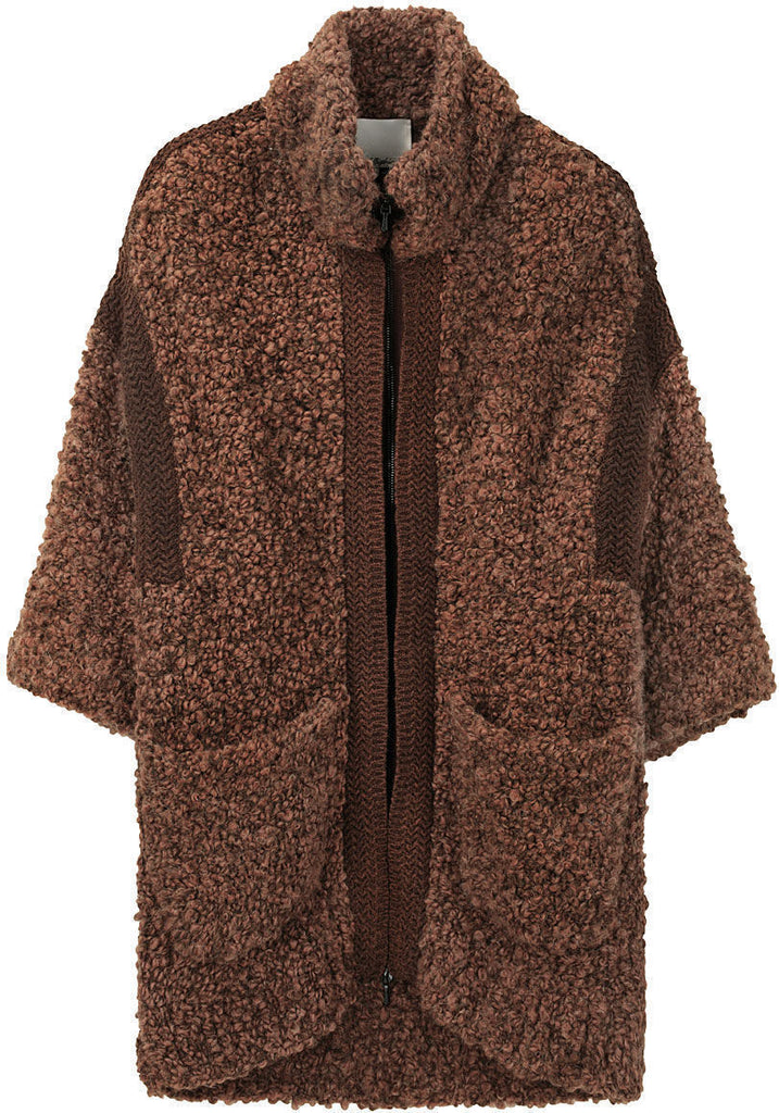 Zip Front Sweater Coat