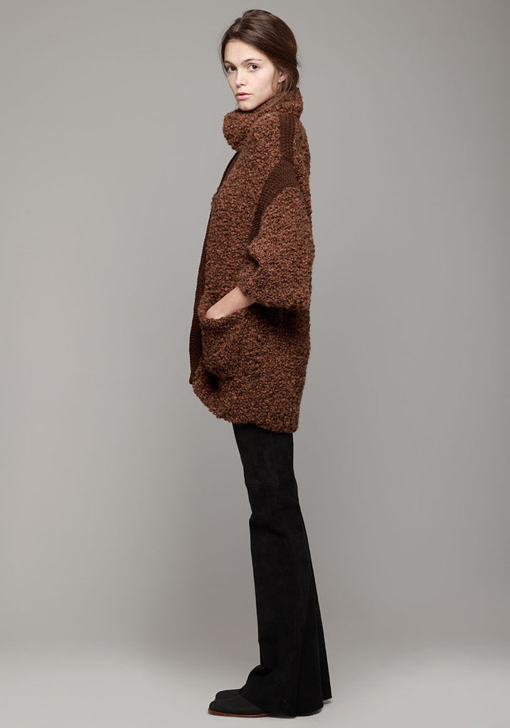 Zip Front Sweater Coat