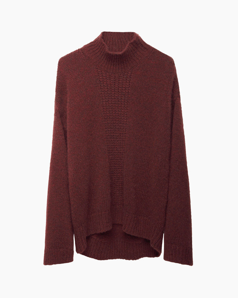 Zip Shoulder Pullover