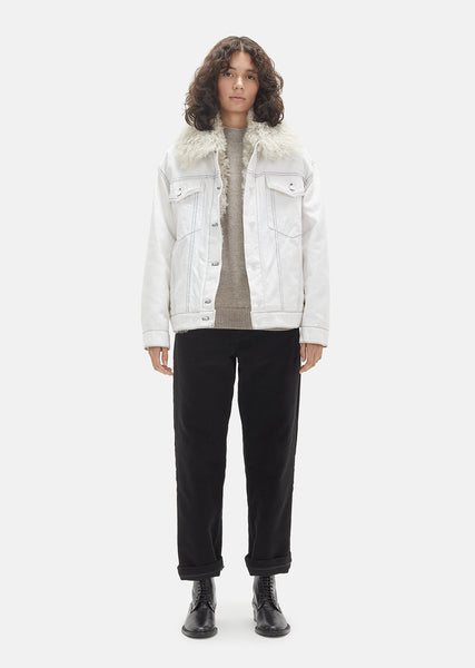 【ALEXANDER WANG】　ファー付き　レザージャケット Alexander Wang(アレキサンダーワン) レザージャケット・コート