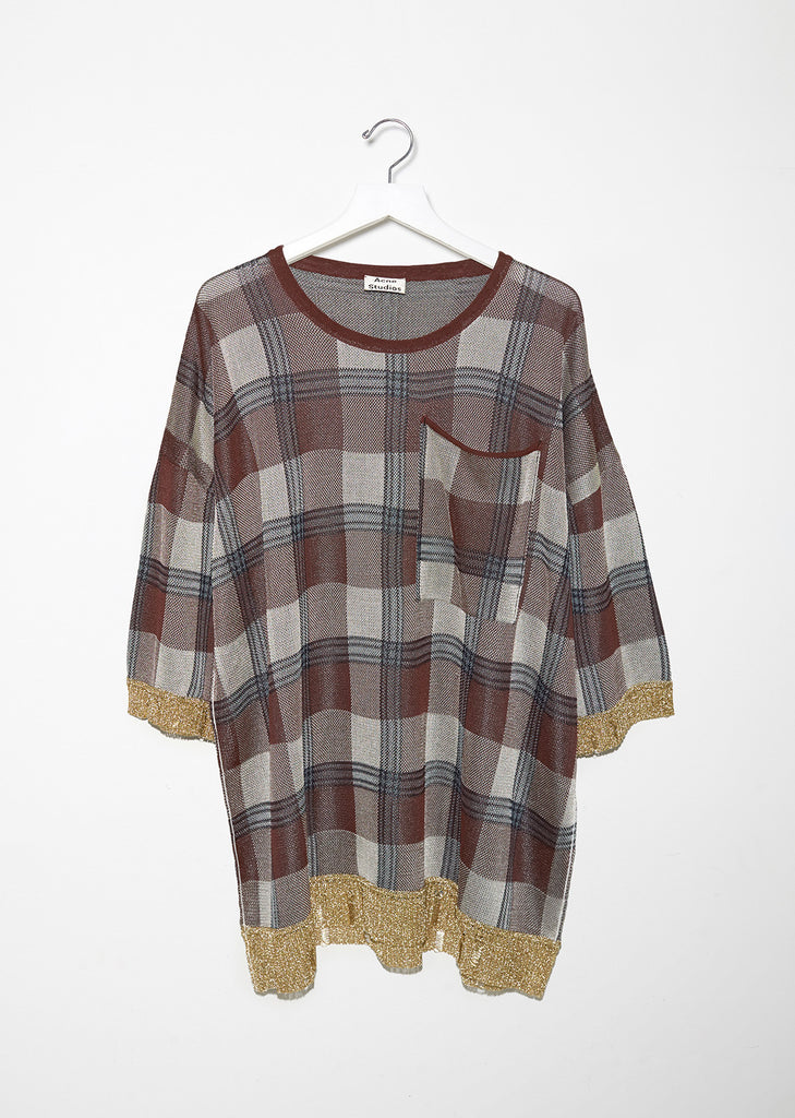 Beah Check Tunic Top
