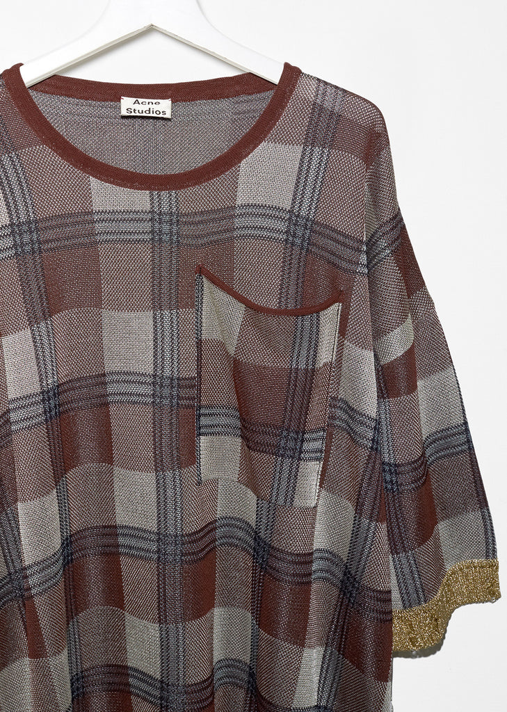Beah Check Tunic Top