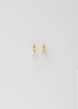 Pearl & Crystal Mixed Drop Mini Hoop Earring
