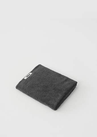 Terry Bath Towel — Charcoal Grey