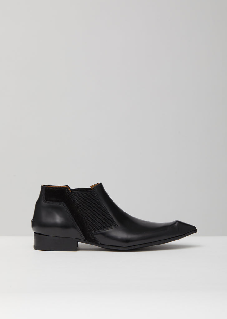 CDG John Fluevog Swordfish Chelsea Boot — Black