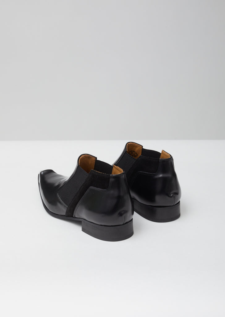 CDG John Fluevog Swordfish Chelsea Boot — Black