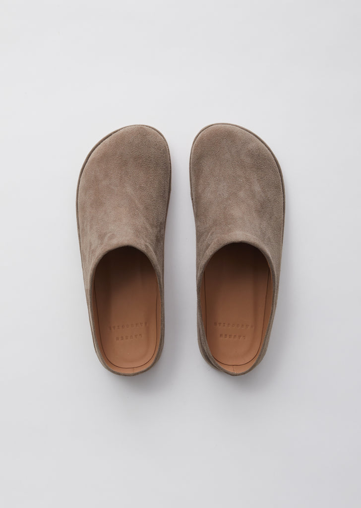 Suede Contour Mule