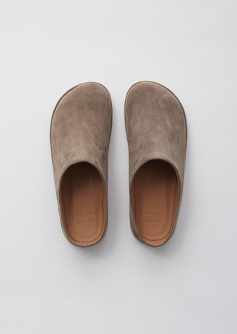 Suede Contour Mule
