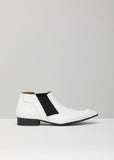 CDG John Fluevog Swordfish Chelsea Boot — White