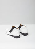 CDG John Fluevog Swordfish Chelsea Boot — White